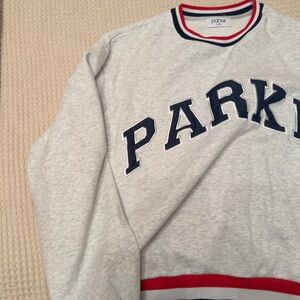 PARKE French terry vintage varsity crewneck sweatshirt (fourth of July) collect.